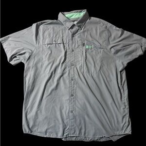 Under Armour Men's Gray Button Down Shirt